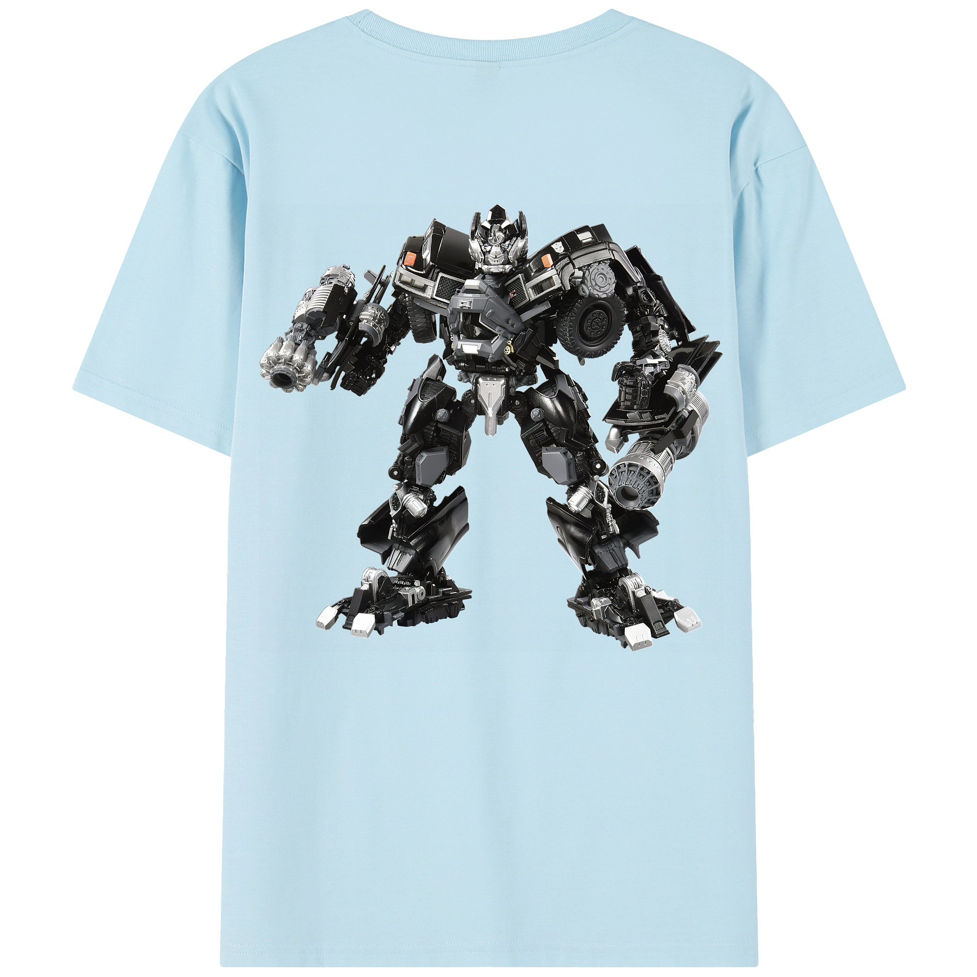 （画像用） Transformers トランスフォーマー 綿100％半袖Tシャツ（背面プリント）